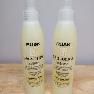 2x RUSK Sensories Brilliance Grapefruit & Honey Leave in Conditioner 8.5 fl.oz